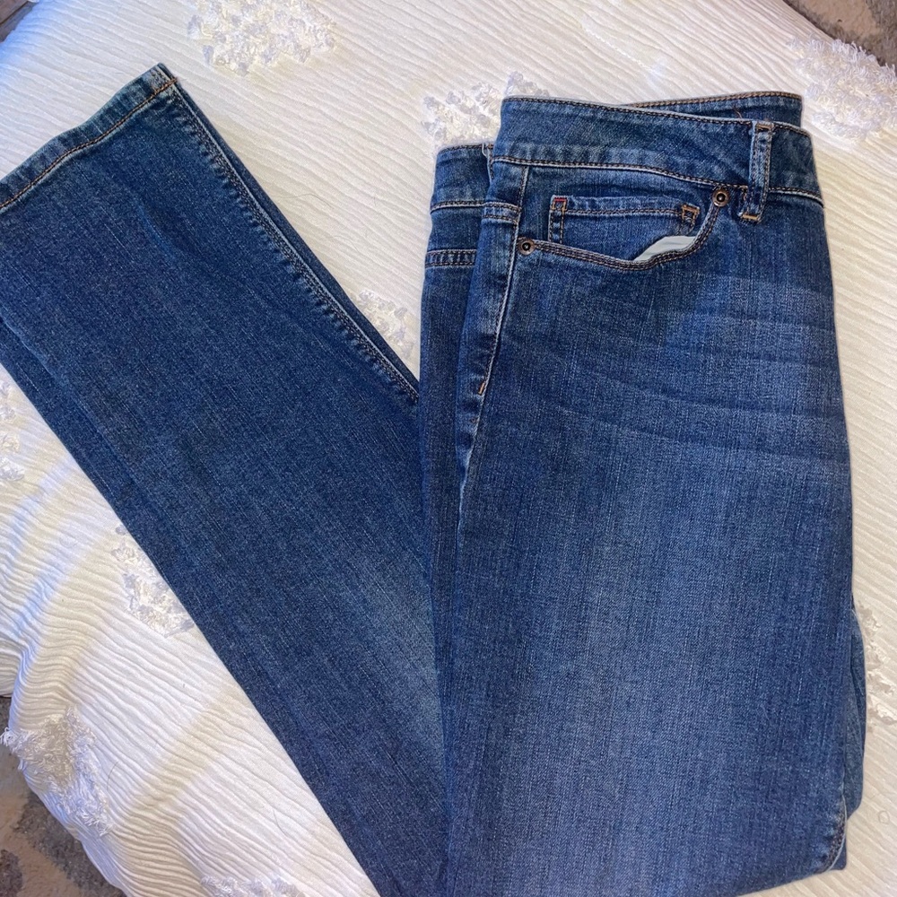 J. Jill Authentic Fit Slim Jeans size 8 blue denim